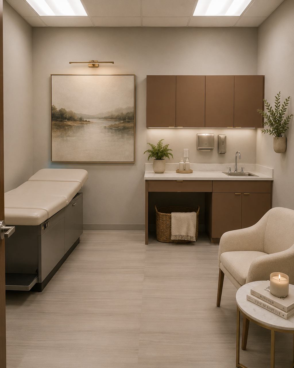 Treatment room at Balance Skin & Wellness Institute