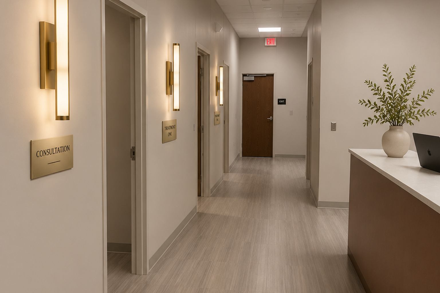 Welcome area at Balance Skin & Wellness Institute